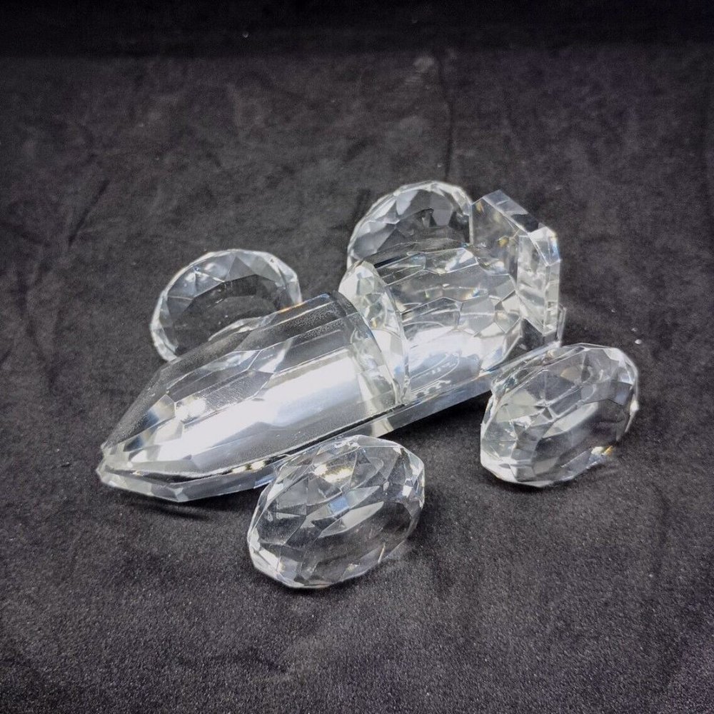 NQP Vintage Sorelle Roadster Hand Crafted Lead Crystal Race Car